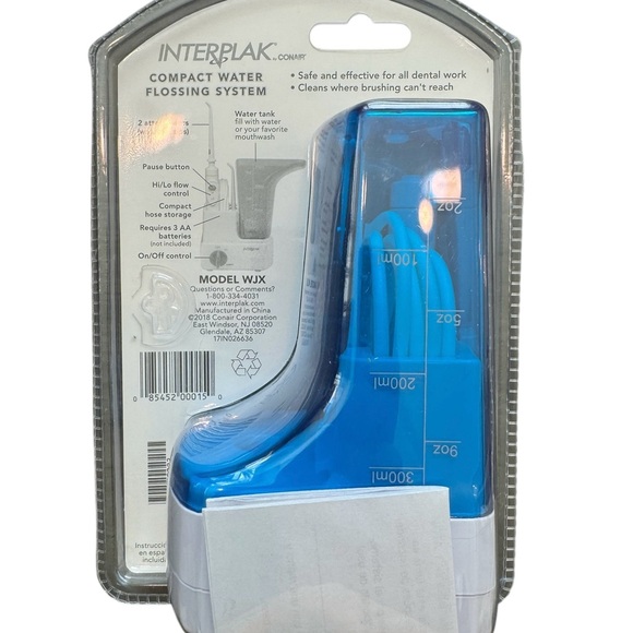 NIB InterPlak Conair Compact Water Flossing System Cordless Battery Operated - Picture 3 of 6